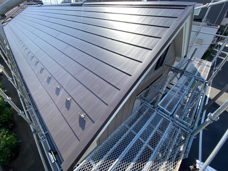 板橋区赤塚　屋根カバー工事