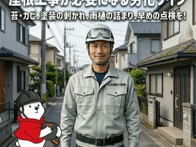 屋根工事が必要になる劣化サイン