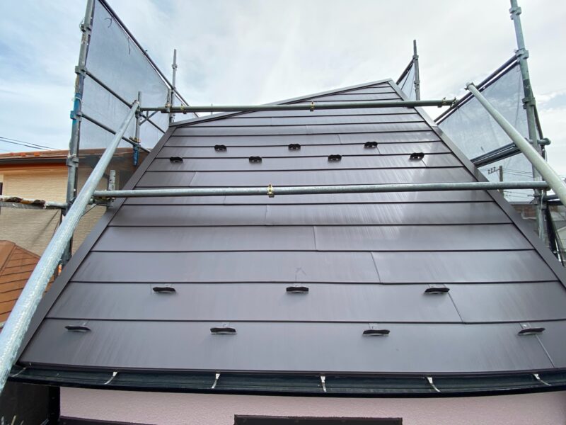 板橋区高島平　屋根カバー工事